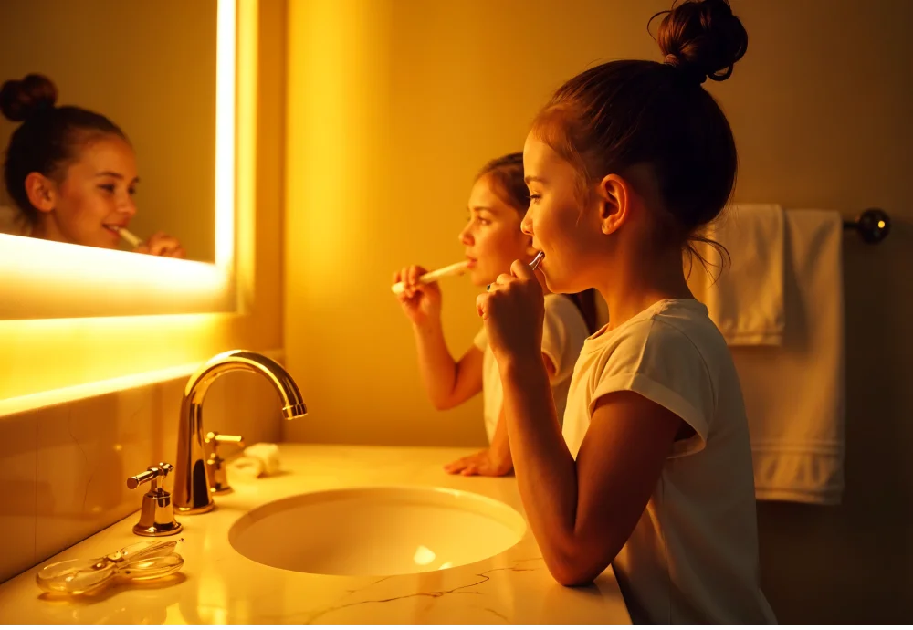 makeup lighted vanity mirror