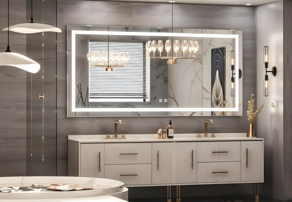 anti fog bathroom mirror with light