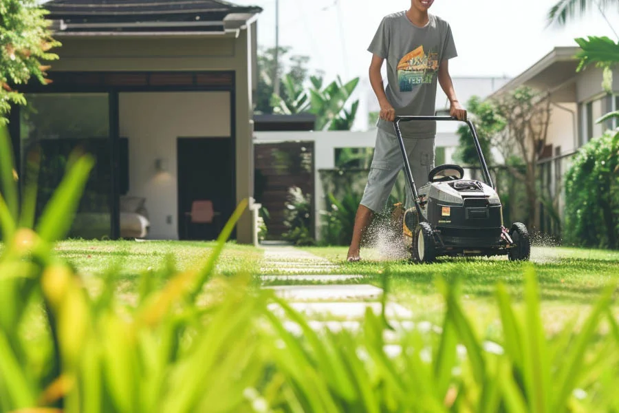 best electric self propelled lawn mower