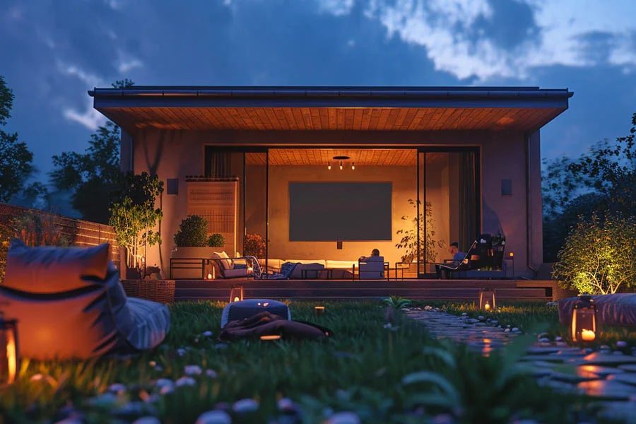 home theater system with projector